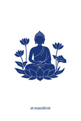 Lotus Buddha — Elastic Notebook