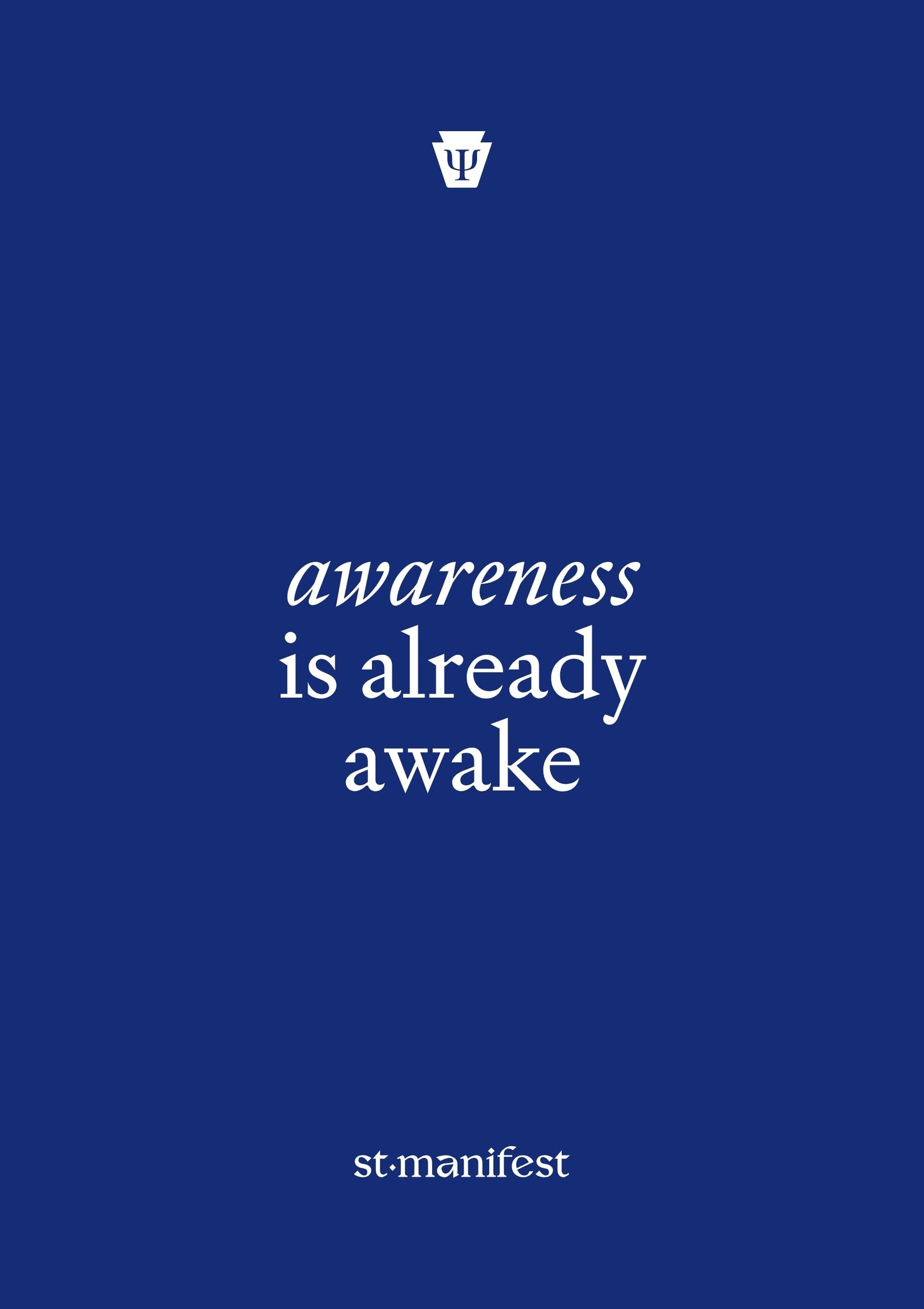 Awareness is Already Awake — Wooden Frame Print