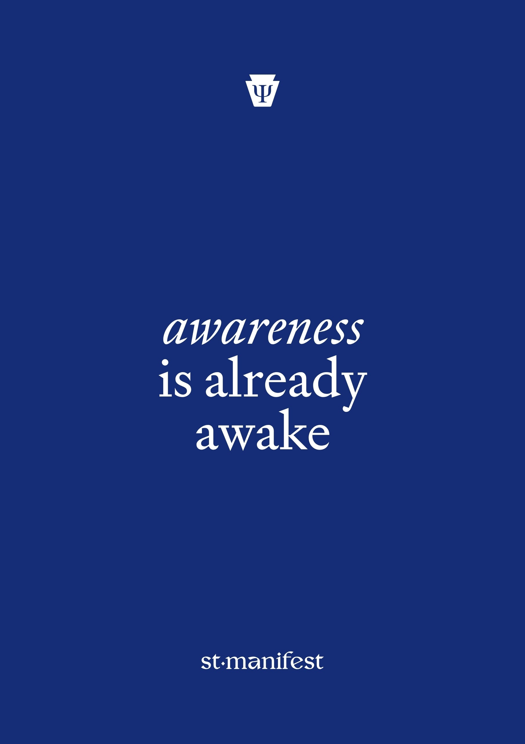 Awareness is Already Awake — Wooden Frame Print