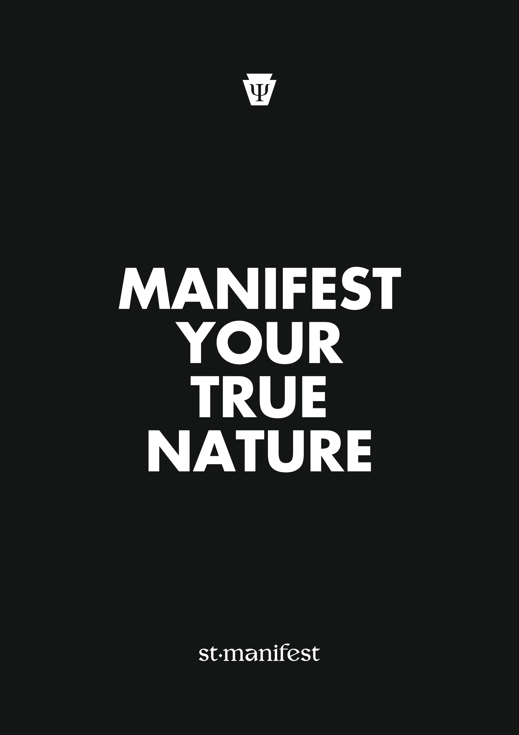 Manifest Your True Nature — Wooden Frame Print