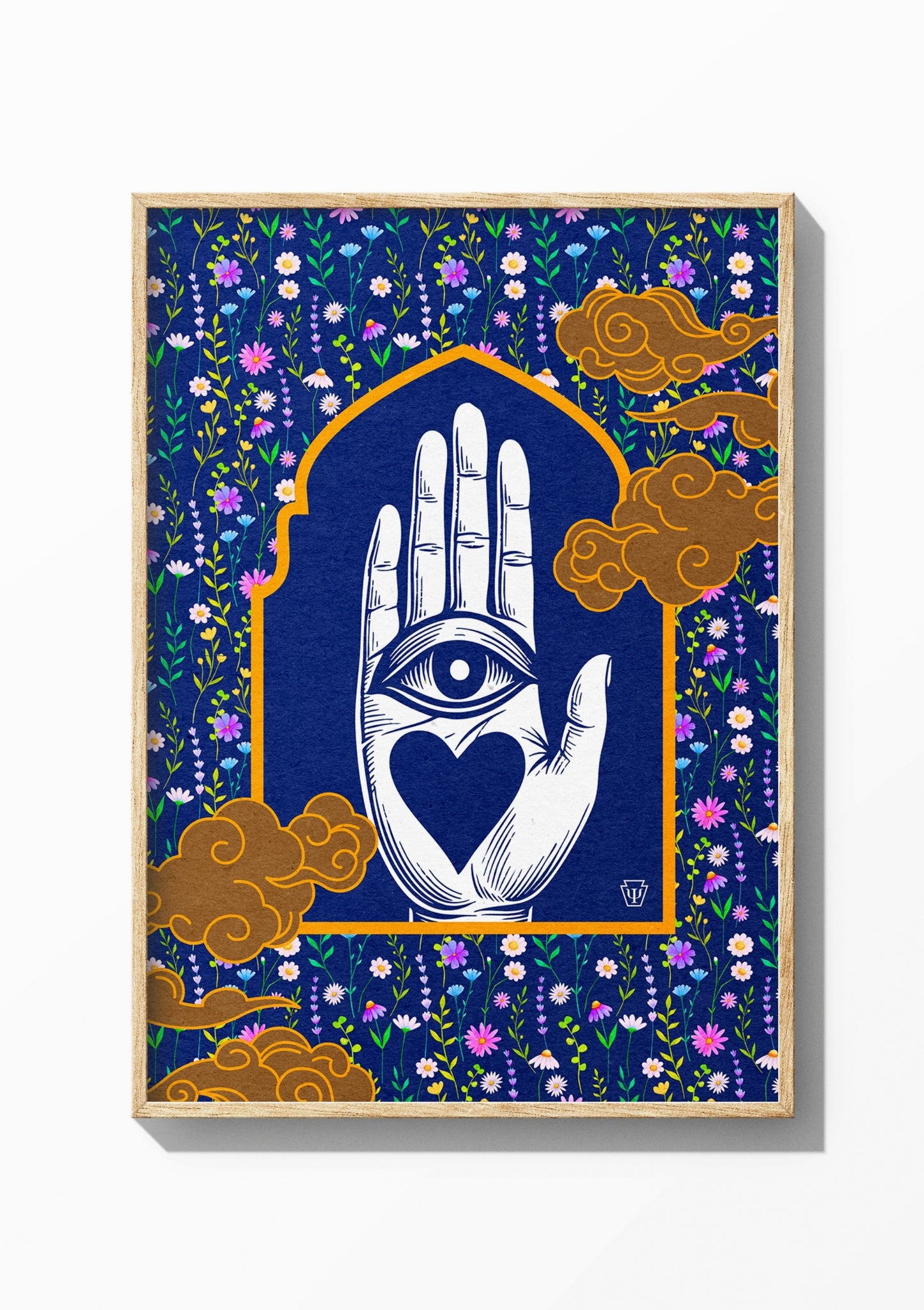 The Seeing Heart — Wooden Frame Print