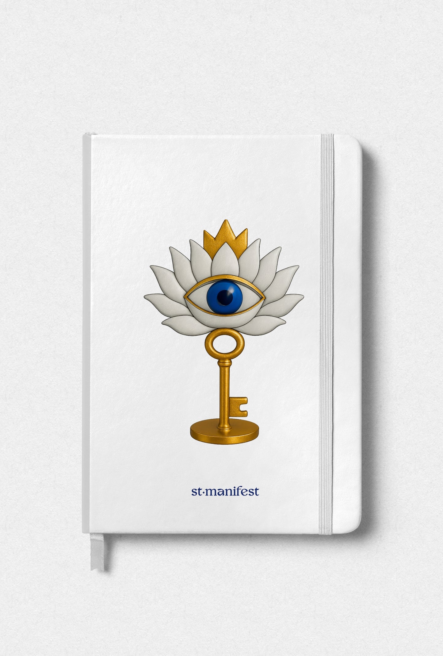 Key to Awakening Floral Edition — Elastic Notebook