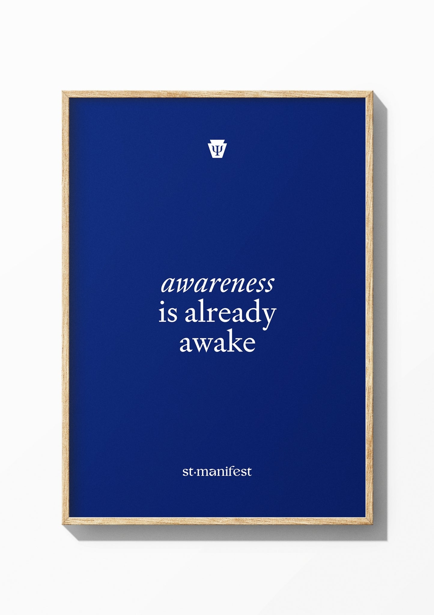Awareness is Already Awake — Wooden Frame Print