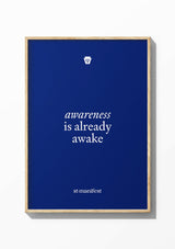 Awareness is Already Awake — Wooden Frame Print