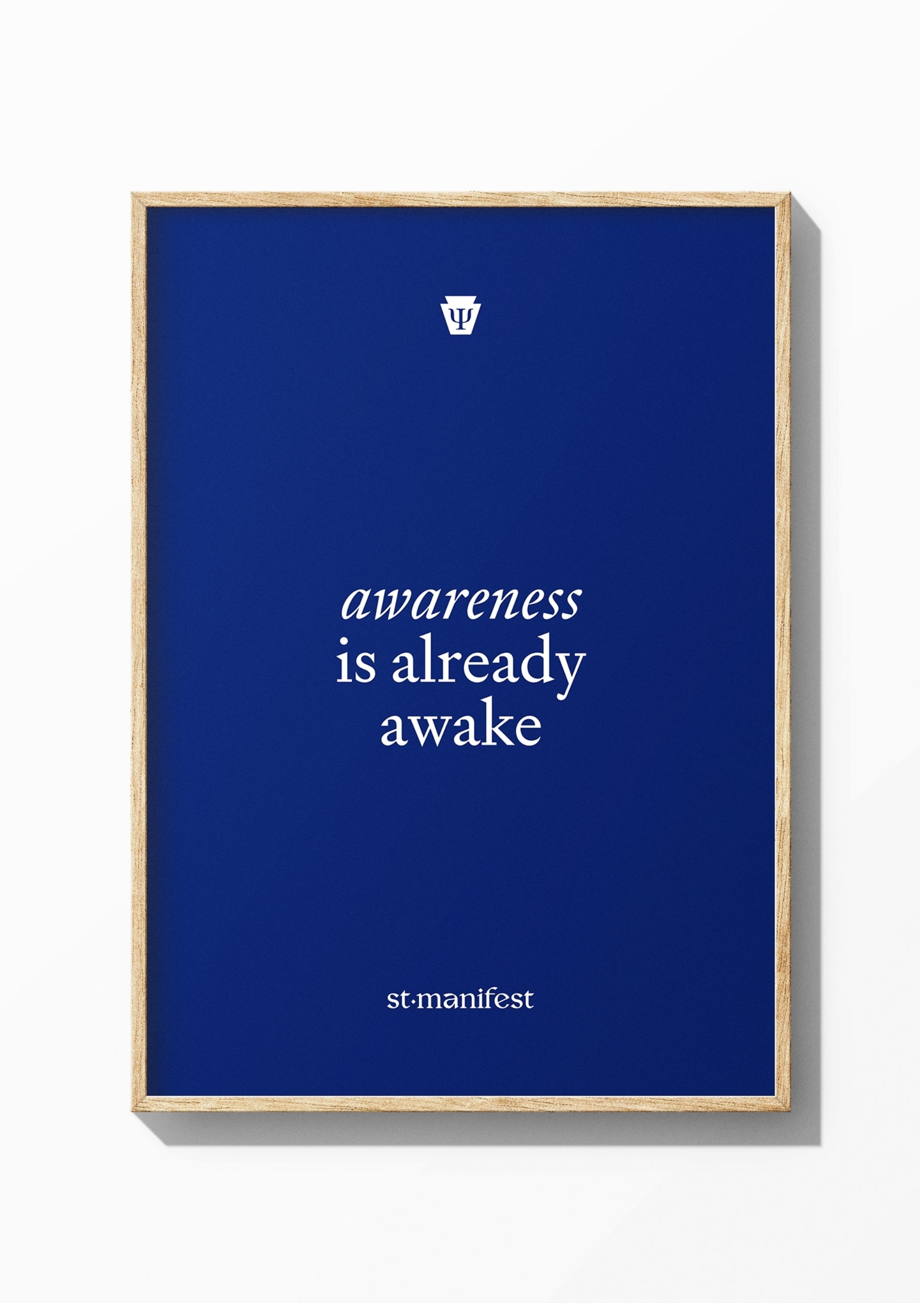 Awareness is Already Awake — Wooden Frame Print