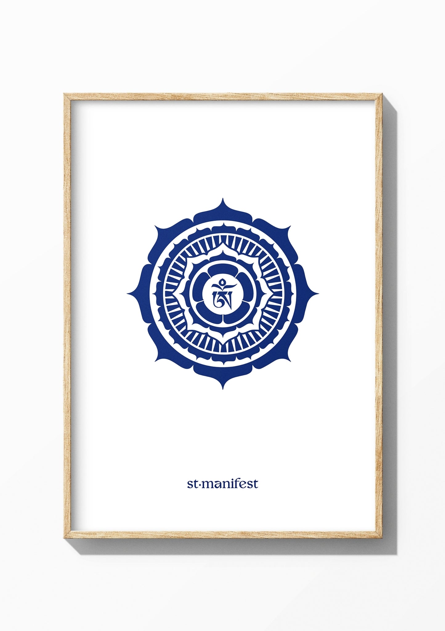 Om Mandala — Wooden Frame Print