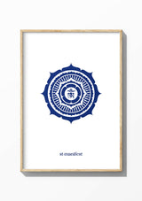 Om Mandala — Wooden Frame Print