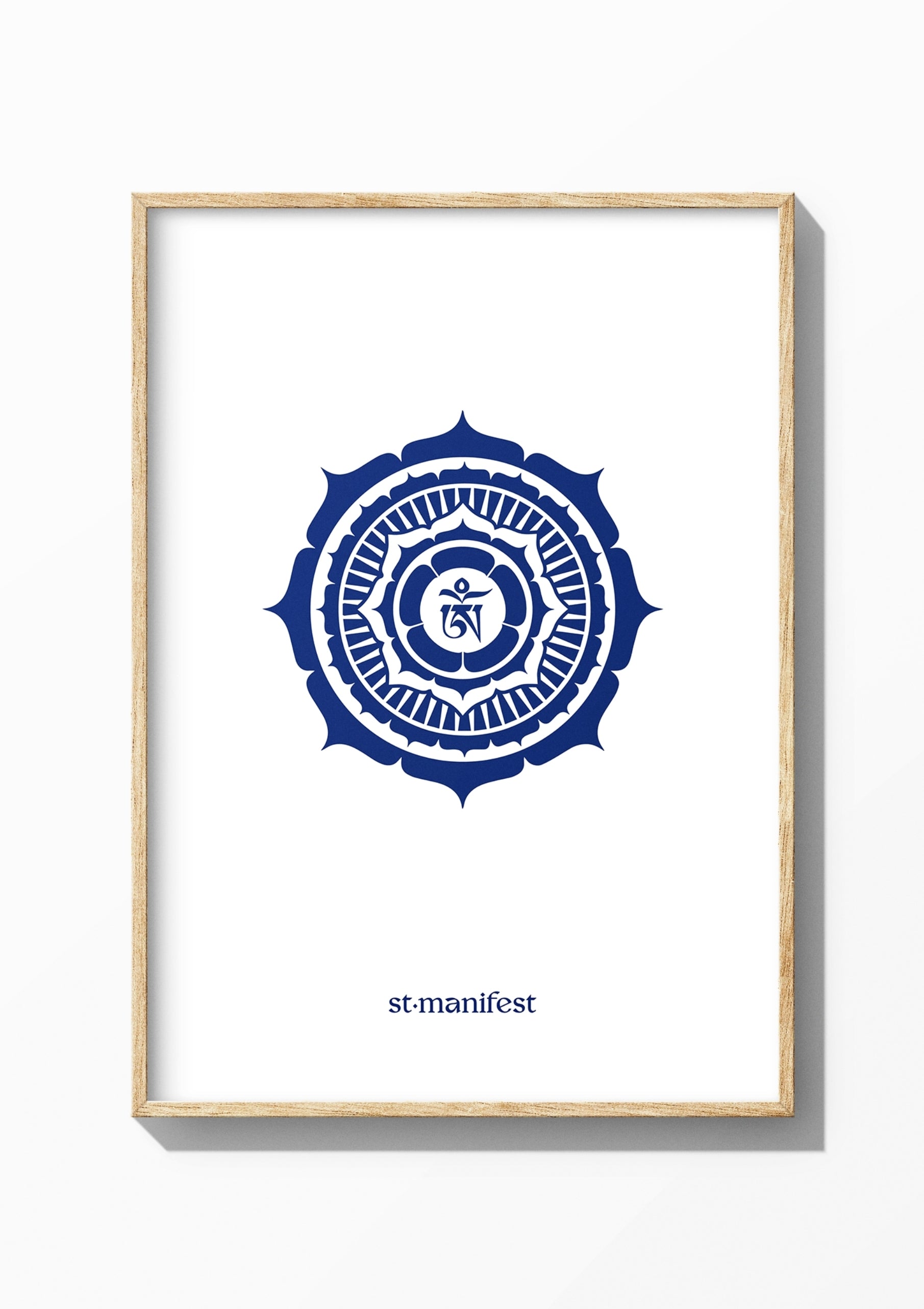 Om Mandala — Wooden Frame Print
