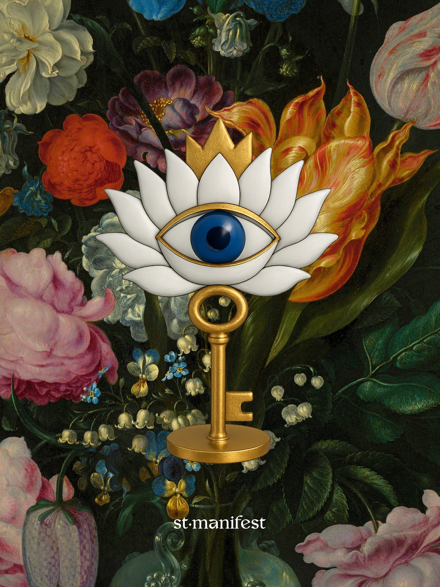 Key to Awakening Floral Edition — Canvas Poster
