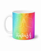 Rainbow Mantra — White Mug