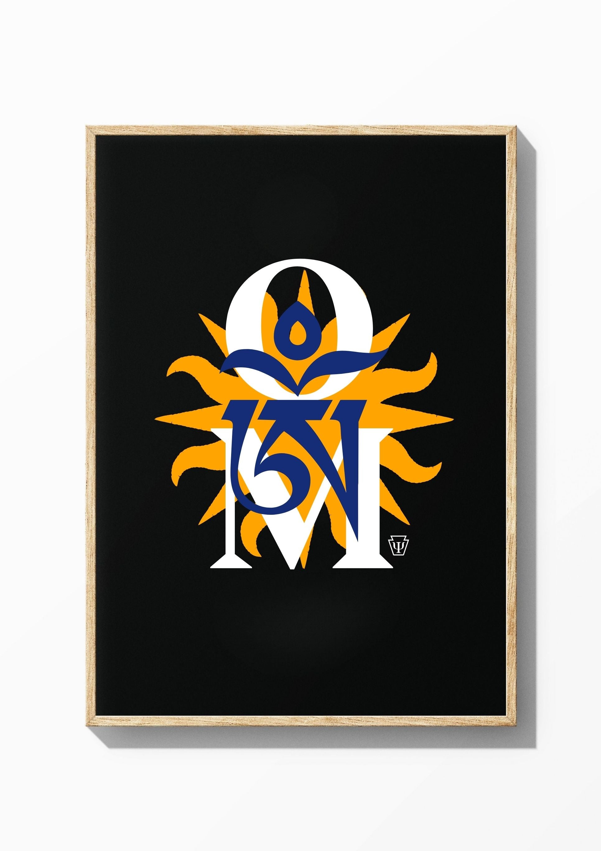 Om Rising — Wooden Frame Print