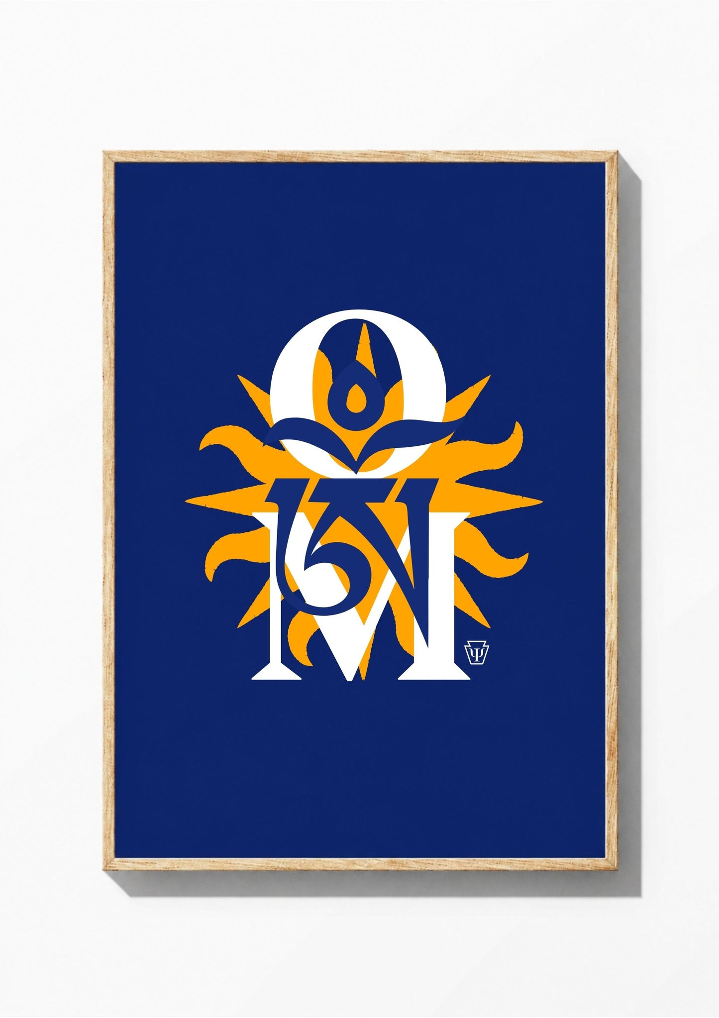 Om Rising — Wooden Frame Print