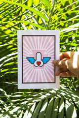 flying verga heart-on postcard - Shop Saint Manifest