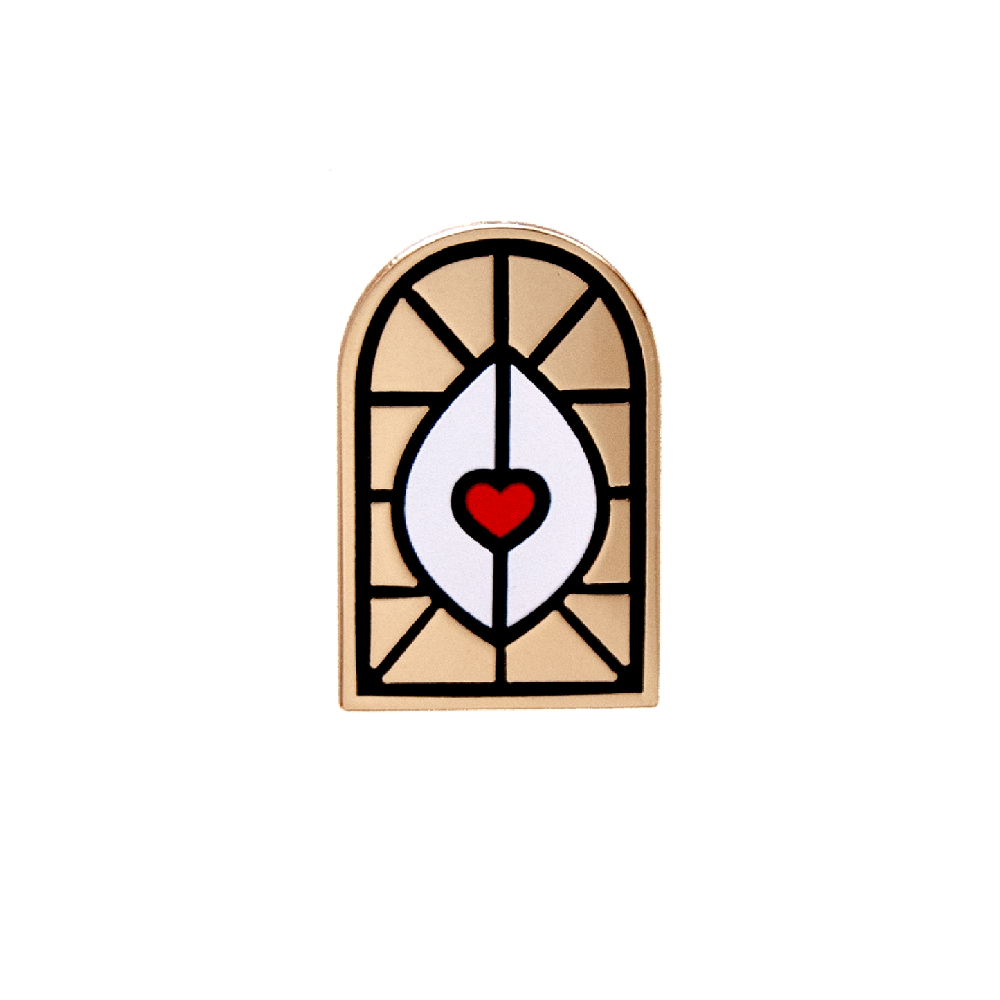 Vulva arch hard enamel pin