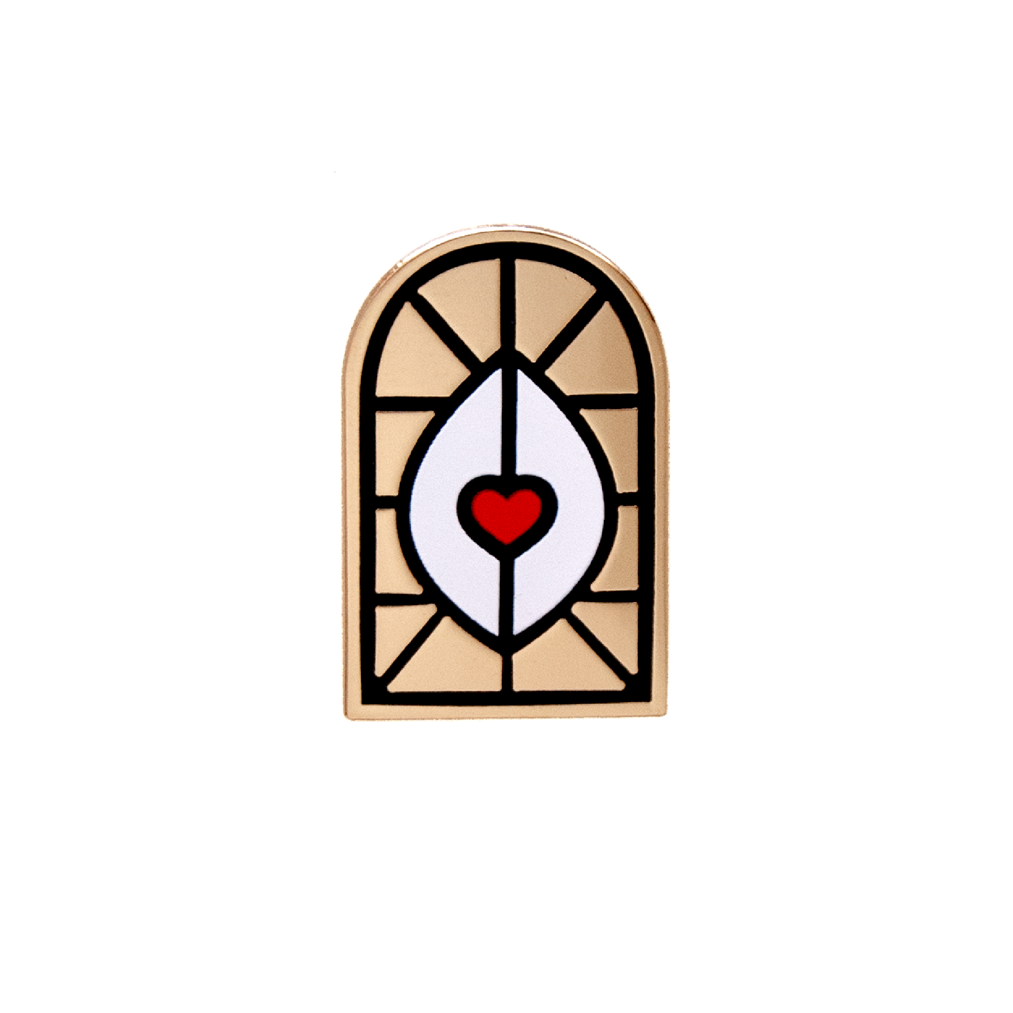 Vulva arch hard enamel pin