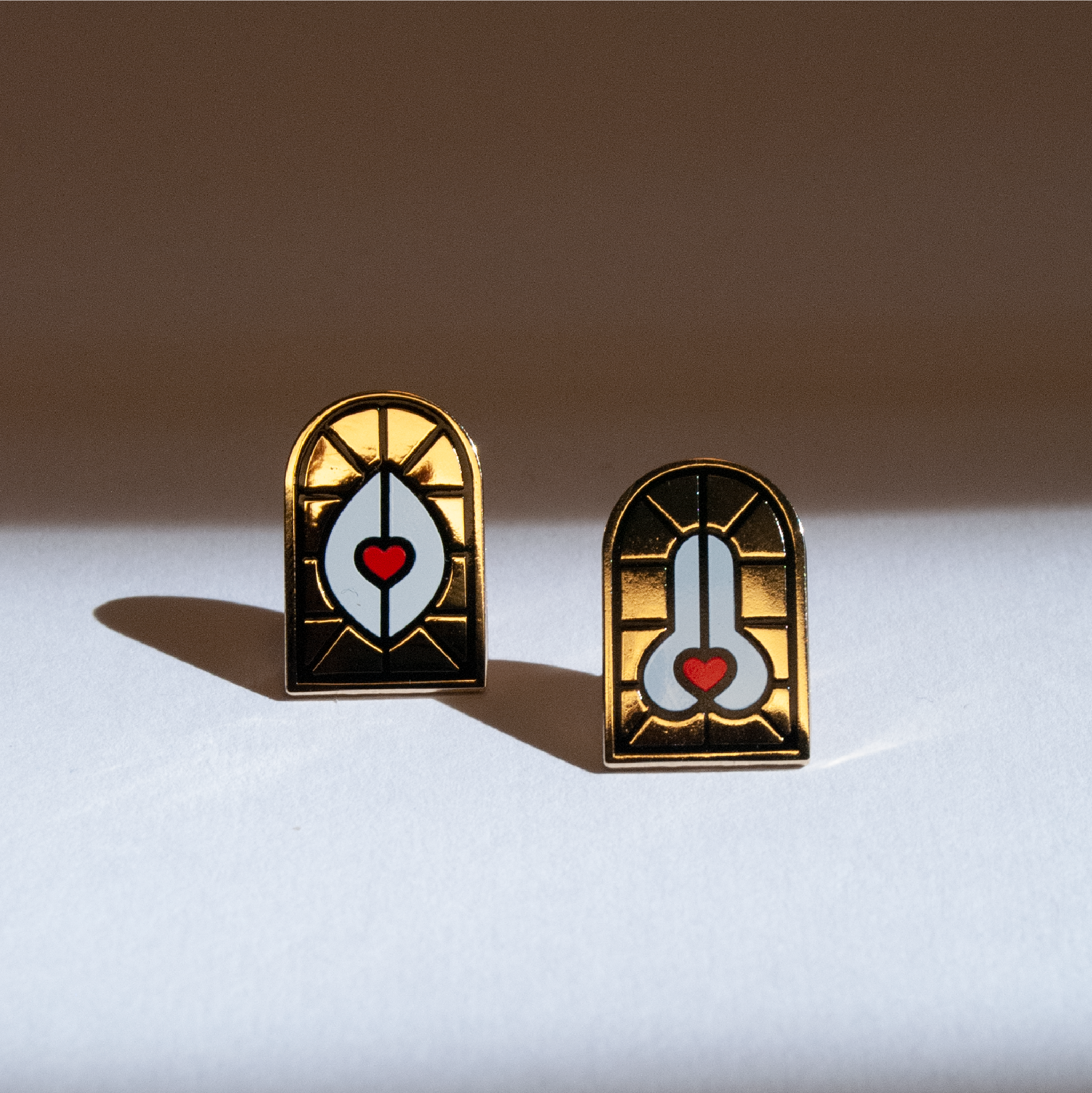 sacred verga arch enamel pin