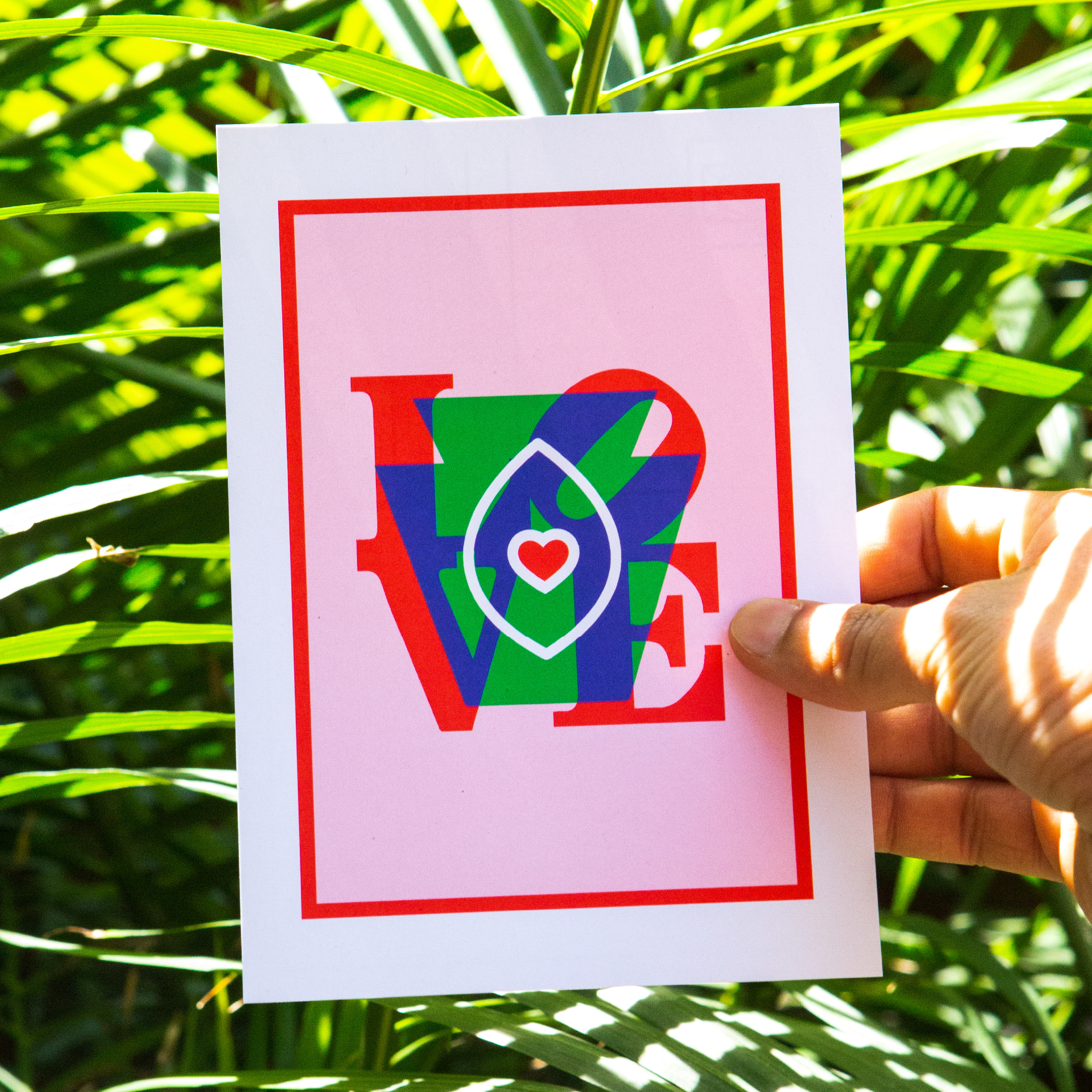 Indiana vulva love postcard art - Shop Saint Manifest