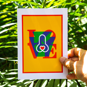 Indiana love verga postcard art - Shop Saint Manifest