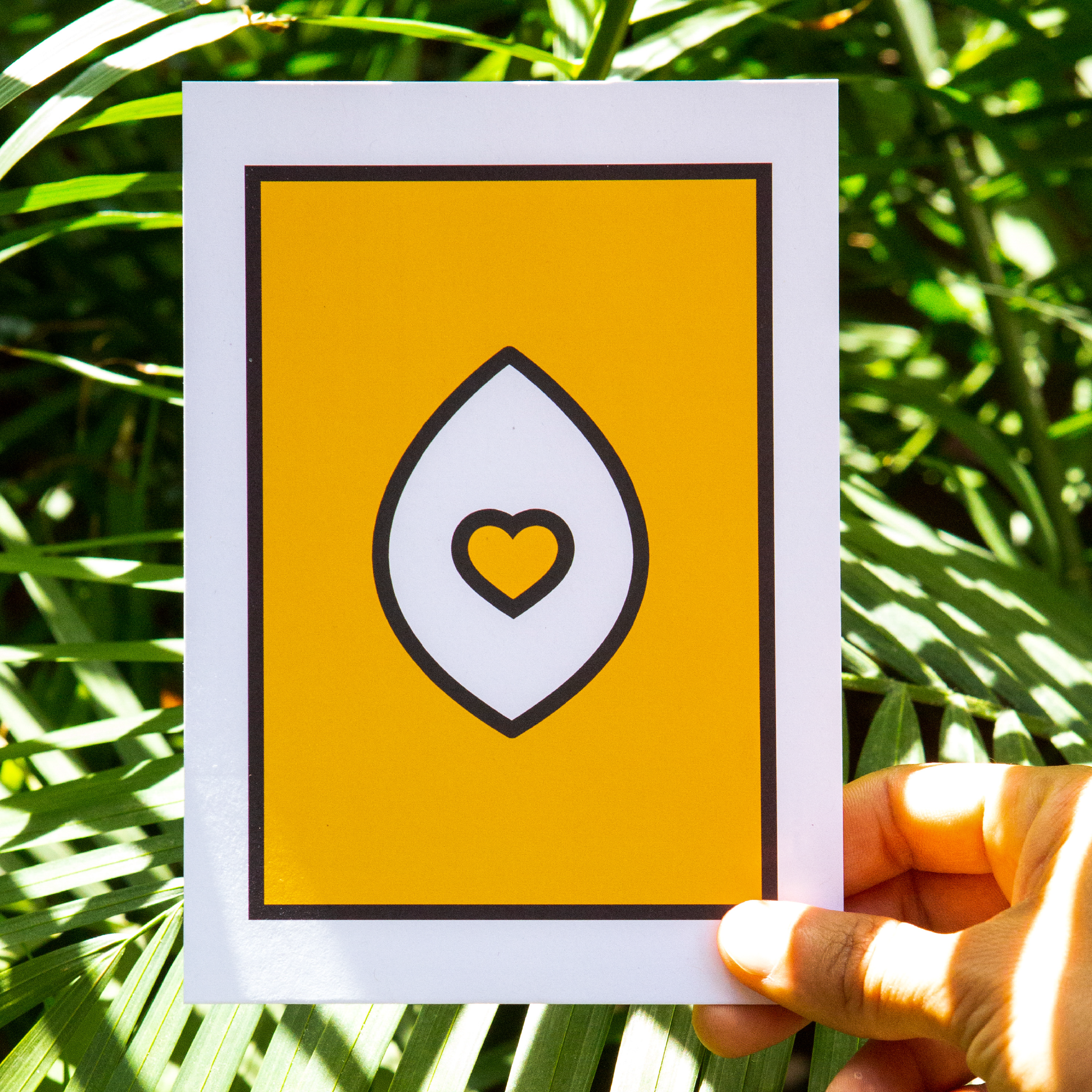 vulva postcard original art