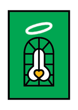 verga heart-on arch postcard