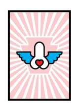 flying verga keystone heart-on postcard - Shop Saint Manifest