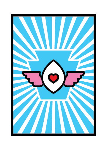 flying vulva postcard art - Shop Saint Manifest